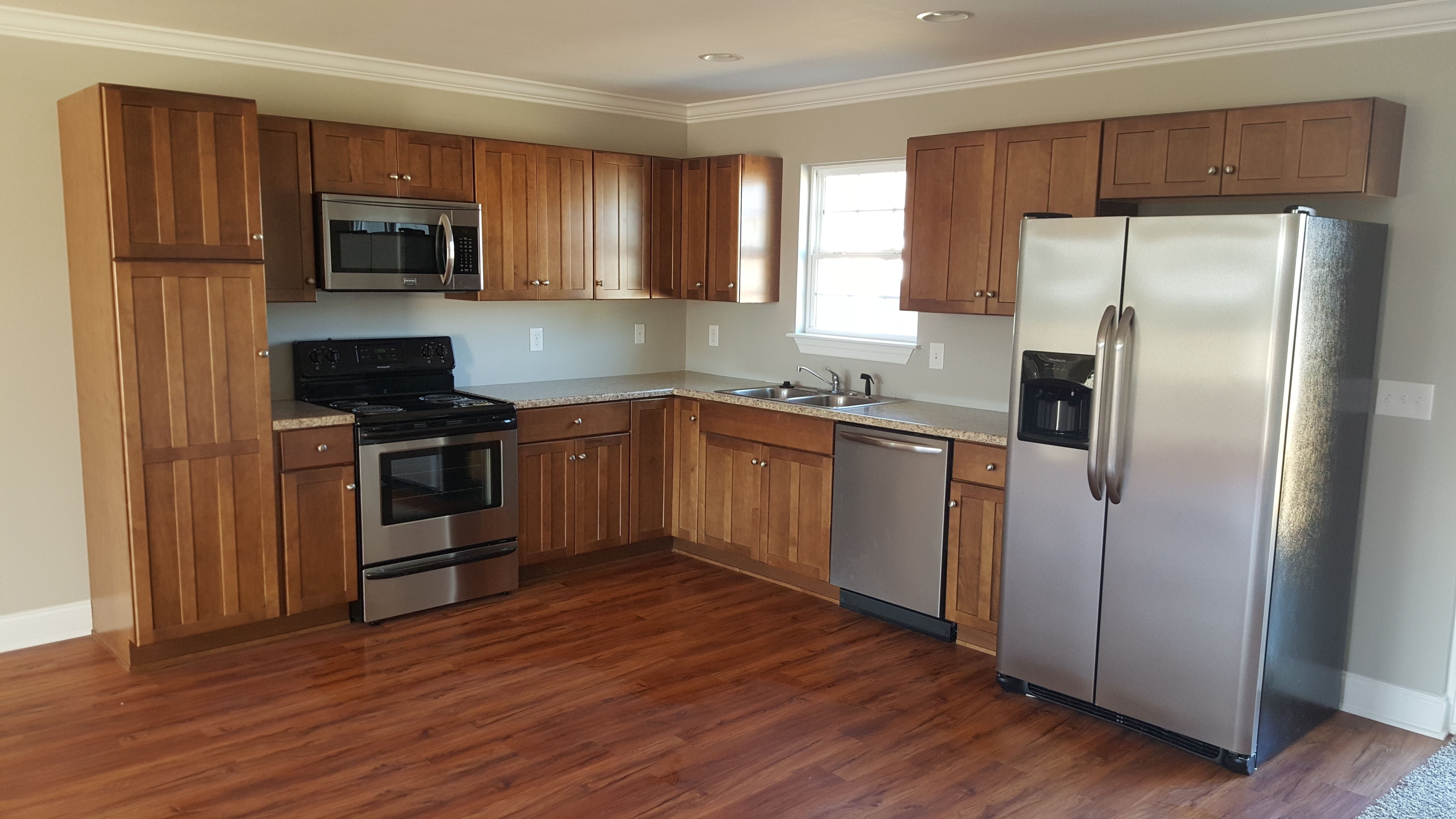 Kitchen from a home built in 2014